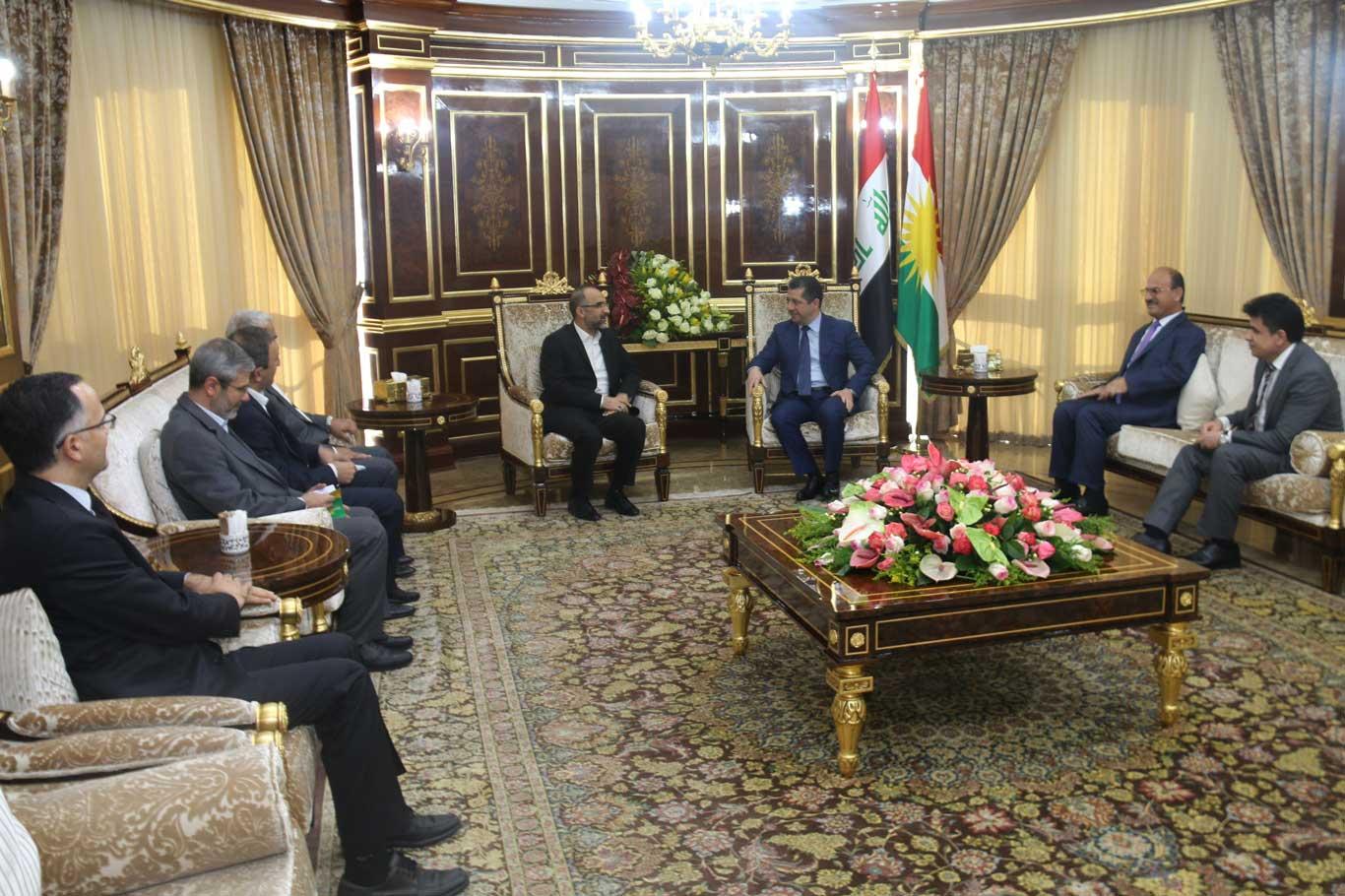 HÜDA PAR Genel Başkanı Sağlam Mesrur Barzani ile görüştü